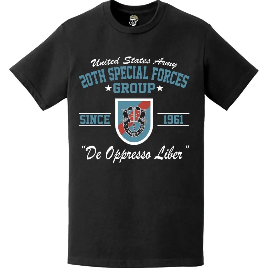 20th Special Forces Group (20th SFG) Commemorative Legacy T-Shirt - Celebrating Since 1961 Tactically Acquired   