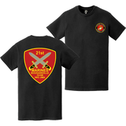 21st Marine Regiment Double-Sided EGA Logo T-Shirt Tactically Acquired   