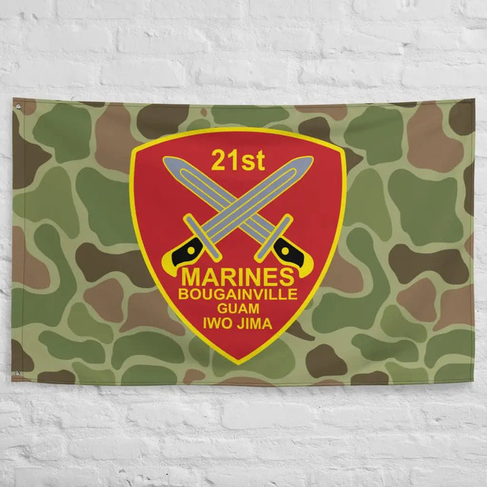 21st Marine Regiment Frogskin Camo Flag Tactically Acquired   