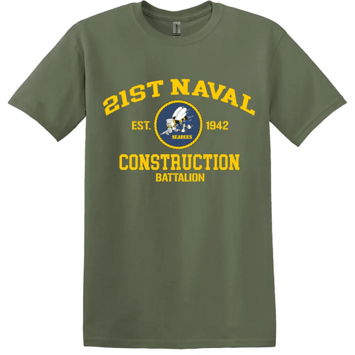 21st Naval Construction Battalion (21st NCB) WW2 Legacy T-Shirt Tactically Acquired   