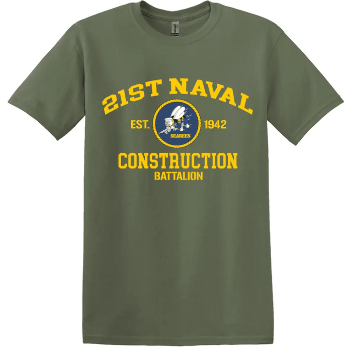 21st Naval Construction Battalion (21st NCB) WW2 Legacy T-Shirt Tactically Acquired   
