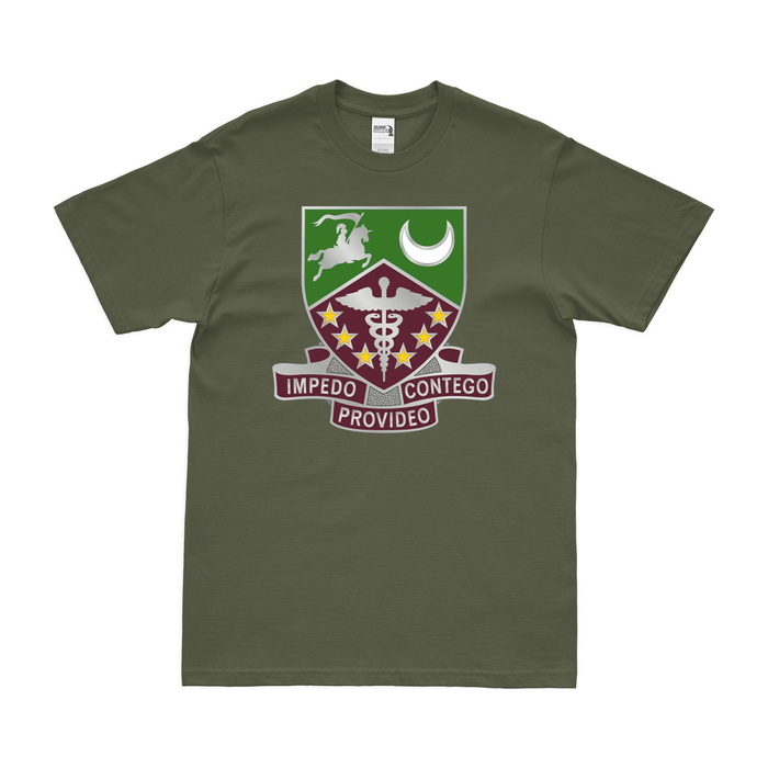 U.S. Army 229th Medical Battalion T-Shirt Tactically Acquired Military Green Clean Small