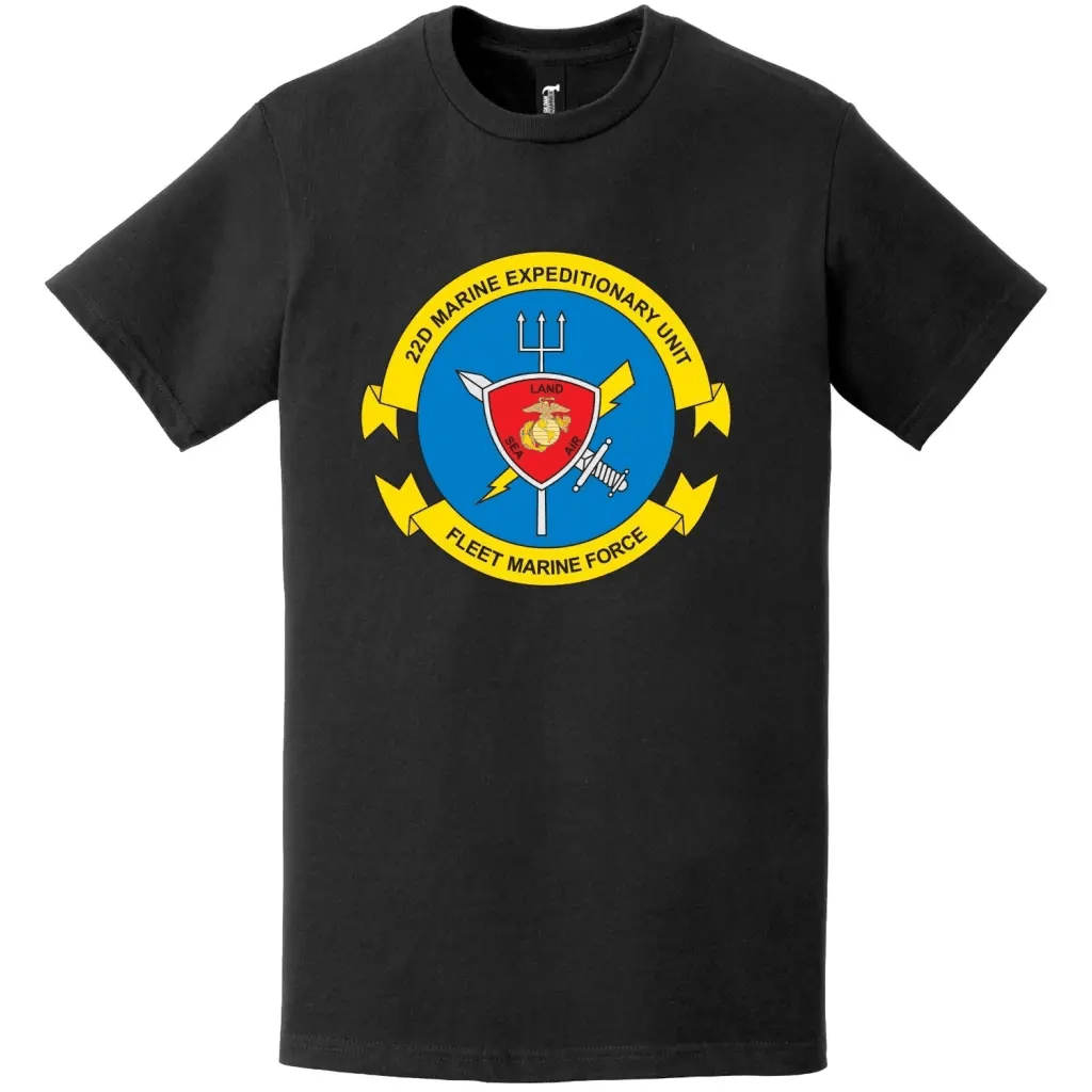 22nd Marine Expeditionary Unit (22nd MEU) Logo Emblem T-Shirt Tactically Acquired   