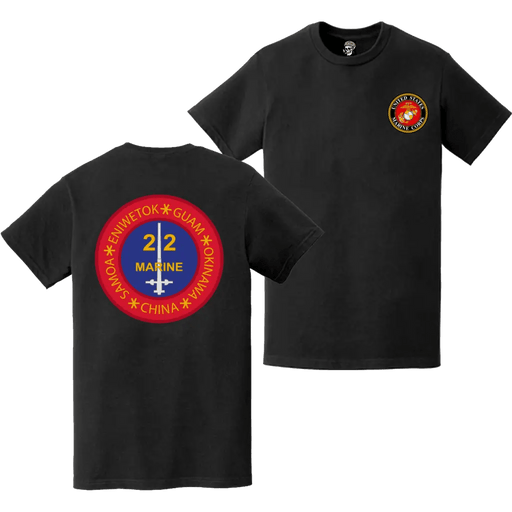 22nd Marine Regiment Double-Sided EGA Logo T-Shirt Tactically Acquired   