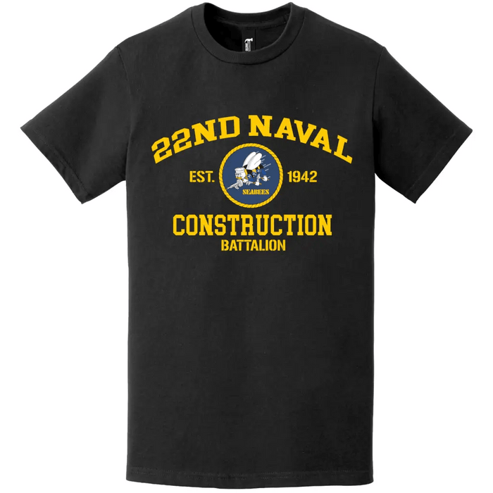 22nd Naval Construction Battalion (22nd NCB) WW2 Legacy T-Shirt Tactically Acquired   