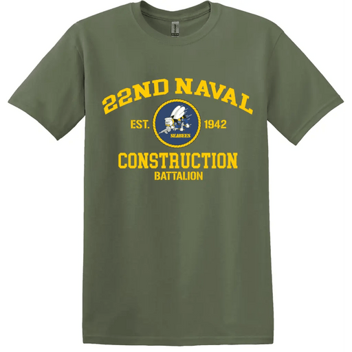 22nd Naval Construction Battalion (22nd NCB) WW2 Legacy T-Shirt Tactically Acquired   