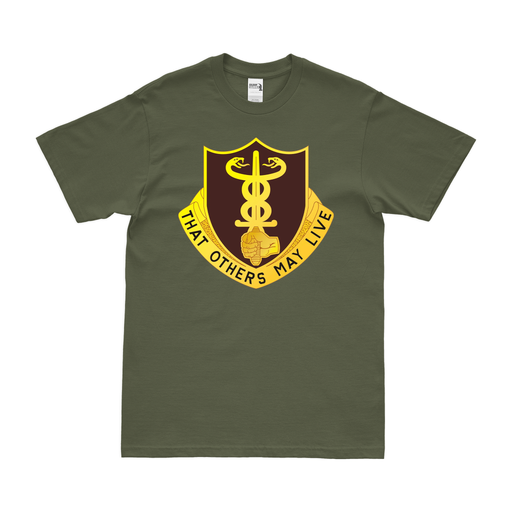 U.S. Army 23rd Medical Battalion T-Shirt Tactically Acquired Military Green Clean Small