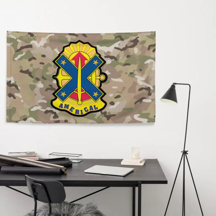 23rd Infantry Division 'Americal' DUI OCP Camo Indoor Wall Flag Tactically Acquired   
