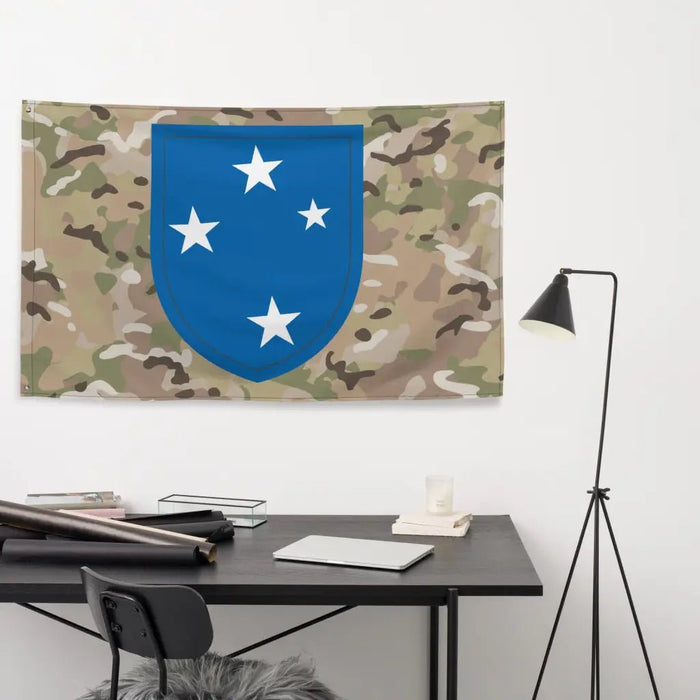 23rd Infantry Division 'Americal' SSI OCP Camo Indoor Wall Flag Tactically Acquired   