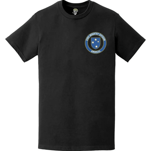 23rd Infantry Division (23rd ID) "Americal" Crest Left Chest T-Shirt Tactically Acquired   