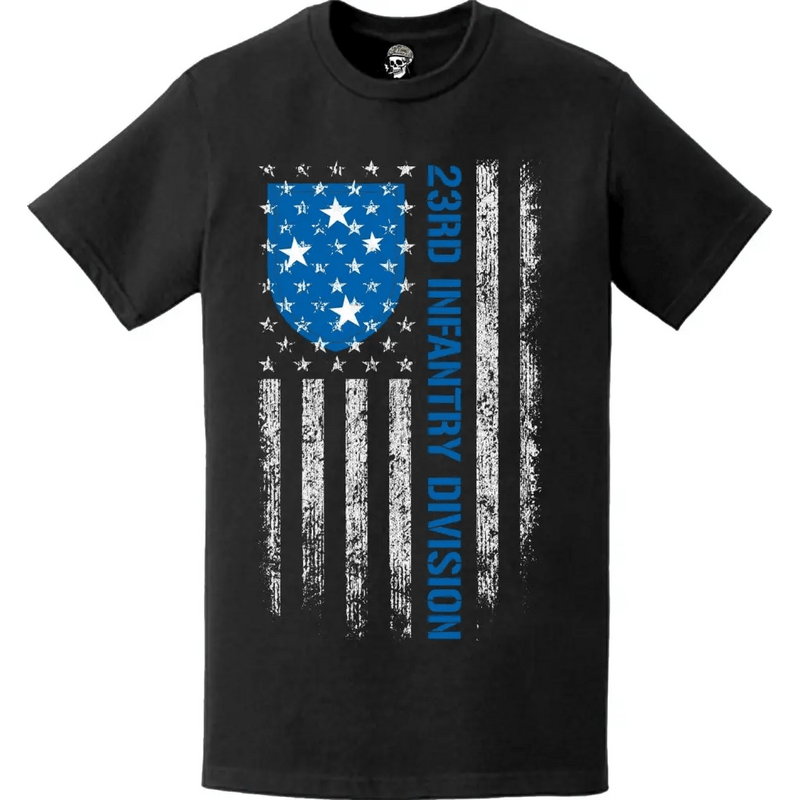 23rd Infantry Division (23rd ID) American Flag T-Shirt
