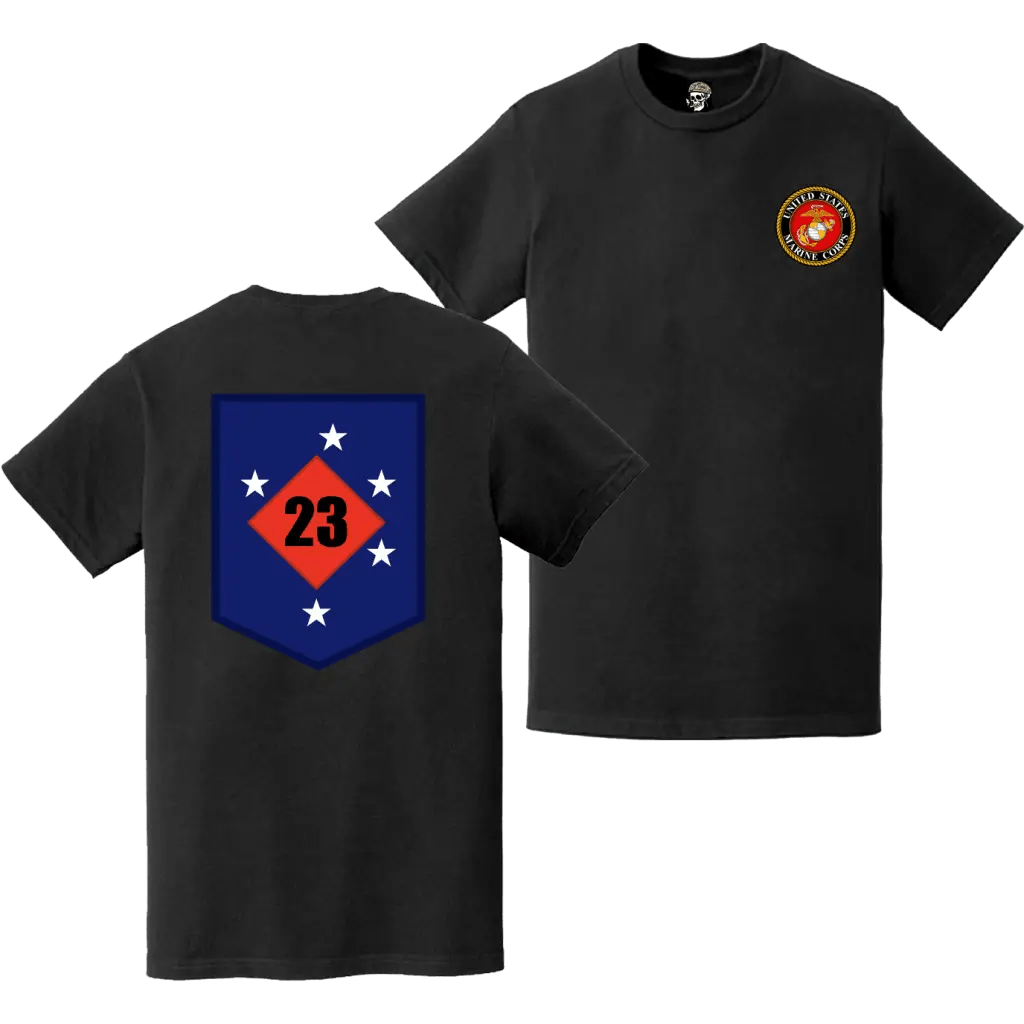 23rd Marine Regiment Double-Sided EGA Logo T-Shirt Tactically Acquired   