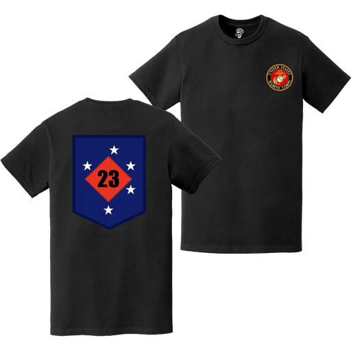 23rd Marine Regiment Double-Sided EGA Logo T-Shirt Tactically Acquired   