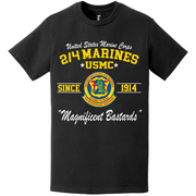 2/4 Marines Since 1914 USMC Unit Legacy T-Shirt Tactically Acquired   