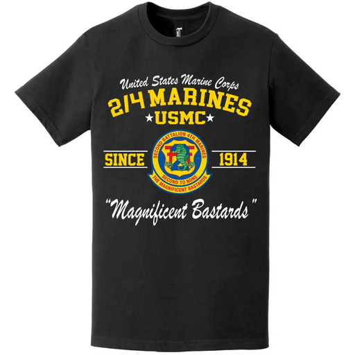 2/4 Marines Since 1914 USMC Unit Legacy T-Shirt Tactically Acquired   