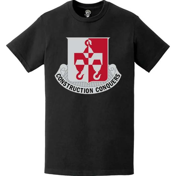 244th Engineer Battalion Logo Emblem T-Shirt Tactically Acquired   