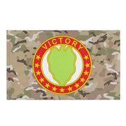 24th Infantry Division DUI OCP Camo Indoor Wall Flag Tactically Acquired Default Title  