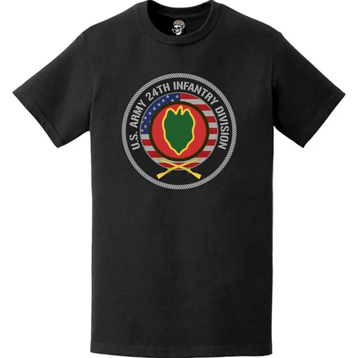 24th Infantry Division (24th ID) Crossed Infantry Rifles T-Shirt Tactically Acquired   