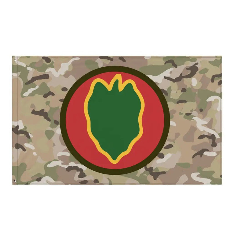 24th Infantry Division SSI Logo OCP Camo Indoor Wall Flag