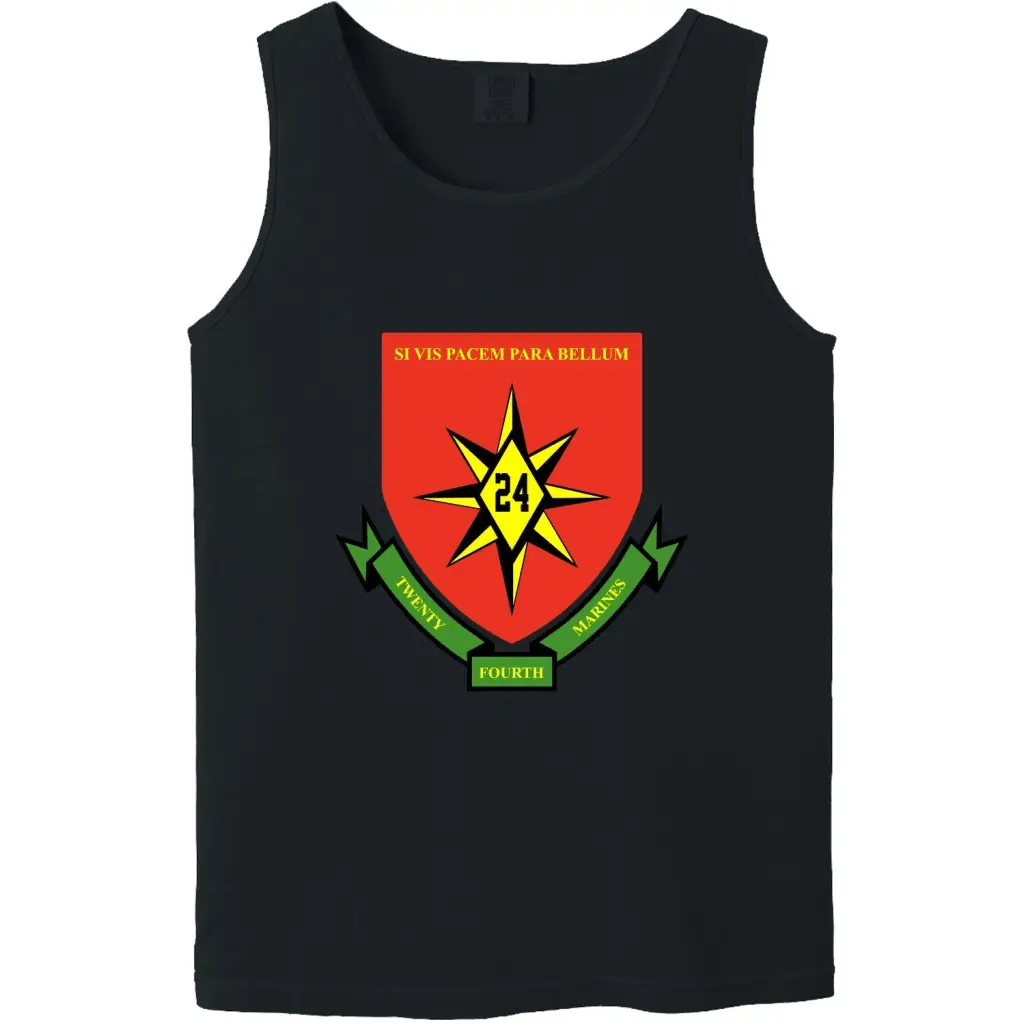 24th Marine Regiment Unit Logo Emblem Tank Top Tactically Acquired   