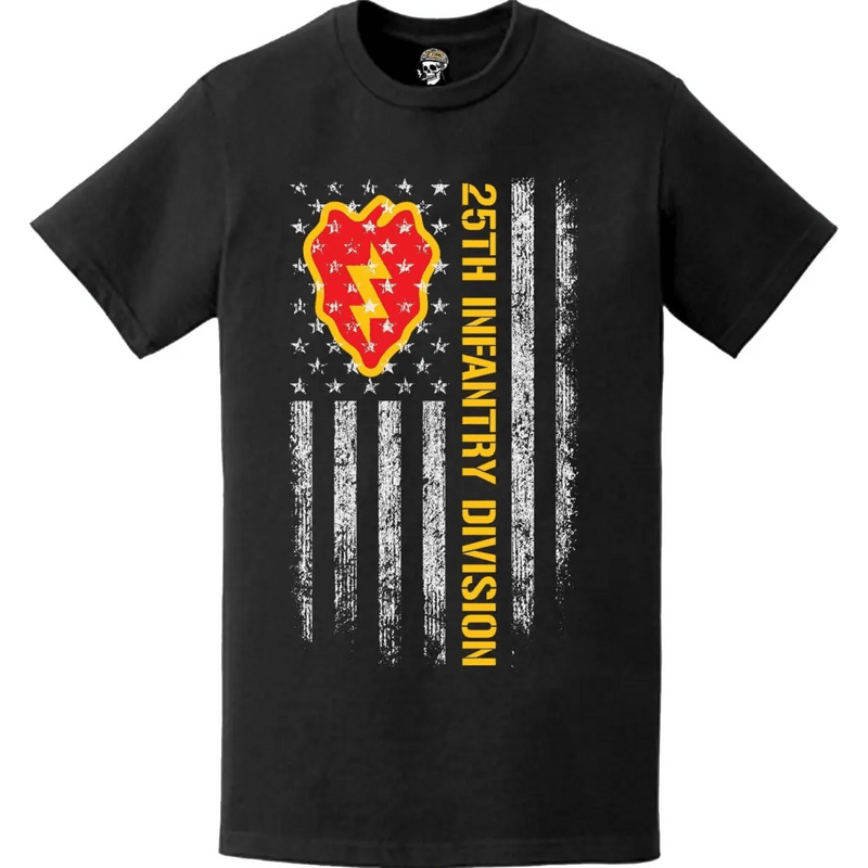 25th Infantry Division American Flag T-Shirt