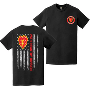 25th Infantry Division Double-Sided American Flag Emblem T-Shirt Tactically Acquired   