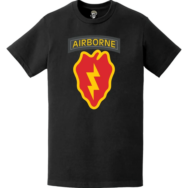 25th Infantry Division (25th ID) Airborne Tab SSI Logo T-Shirt