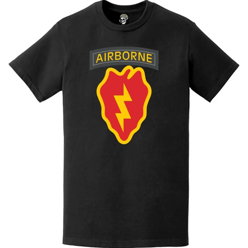 25th Infantry Division (25th ID) Airborne Tab SSI Logo T-Shirt Tactically Acquired   