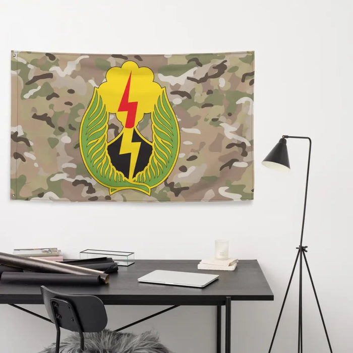 25th Infantry Division DUI OCP Camo Indoor Wall Flag Tactically Acquired   