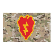 25th Infantry Division SSI OCP Camo Indoor Wall Flag Tactically Acquired Default Title  