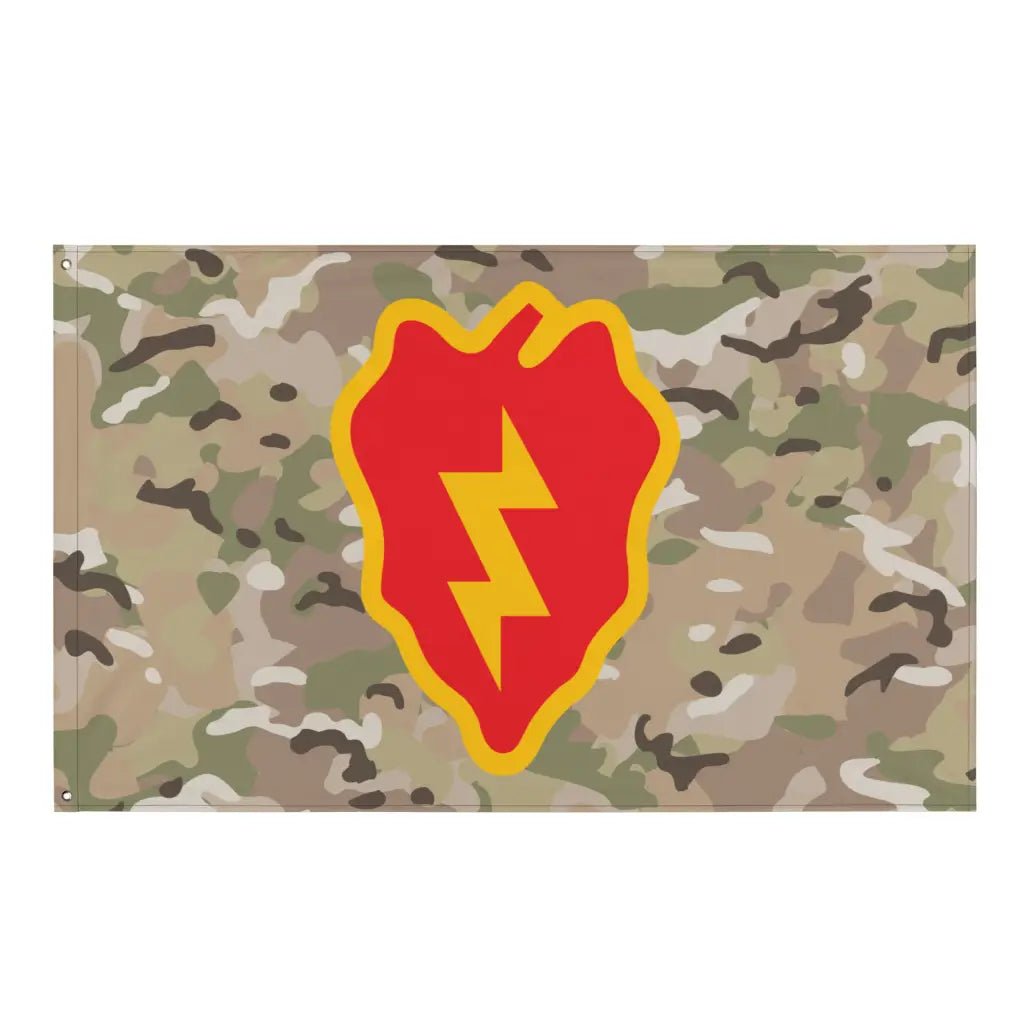 25th Infantry Division SSI OCP Camo Indoor Wall Flag Tactically Acquired Default Title  
