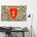 25th Infantry Division SSI OCP Camo Indoor Wall Flag Tactically Acquired   