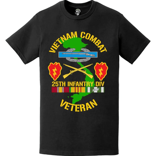 25th Infantry Division (25th ID) Vietnam Combat Veteran T-Shirt Tactically Acquired   