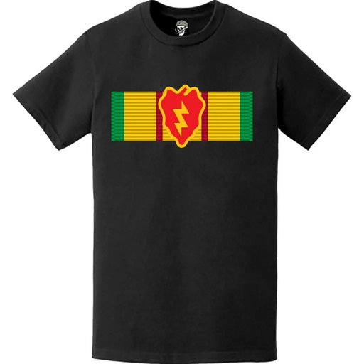 25th Infantry Division Vietnam War Service Ribbon Veteran T-Shirt Tactically Acquired   