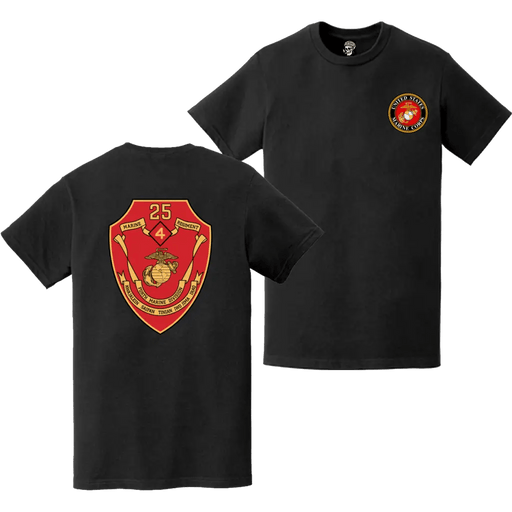 25th Marine Regiment Double-Sided EGA Logo T-Shirt Tactically Acquired   