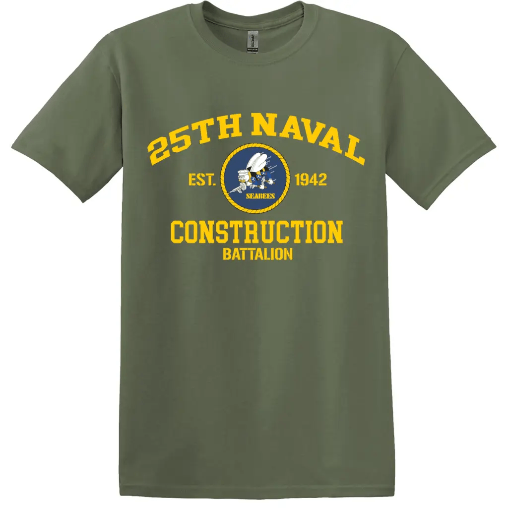 25th Naval Construction Battalion (25th NCB) T-Shirt Tactically Acquired   
