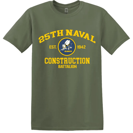 25th Naval Construction Battalion (25th NCB) T-Shirt Tactically Acquired   