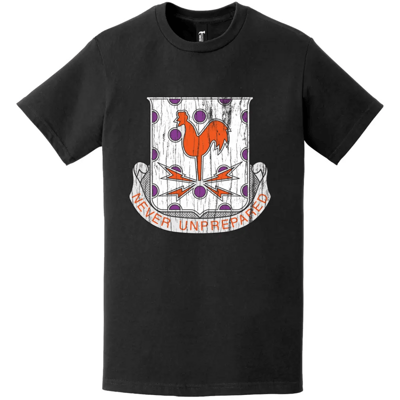 25th Signal Battalion Distressed DUI Logo Emblem T-Shirt