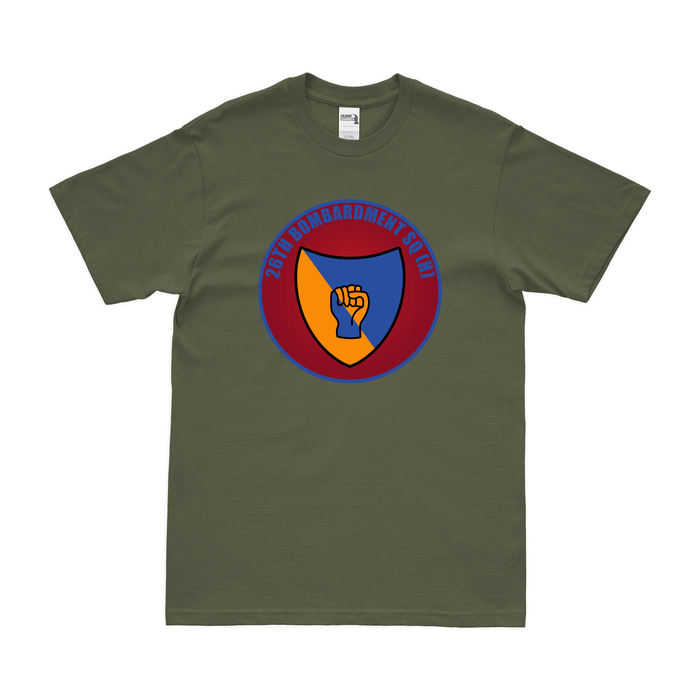 26th Bombardment Squadron WW2 T-Shirt Tactically Acquired Military Green Clean Small