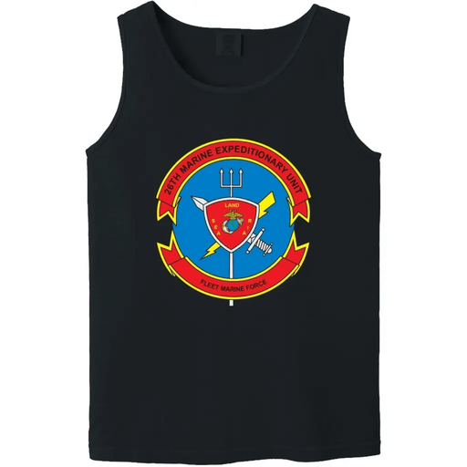 26th Marine Expeditionary Unit (26th MEU) Unit Logo Emblem Tank Top Tactically Acquired   
