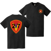 27th Marine Regiment Double-Sided EGA Logo T-Shirt Tactically Acquired   