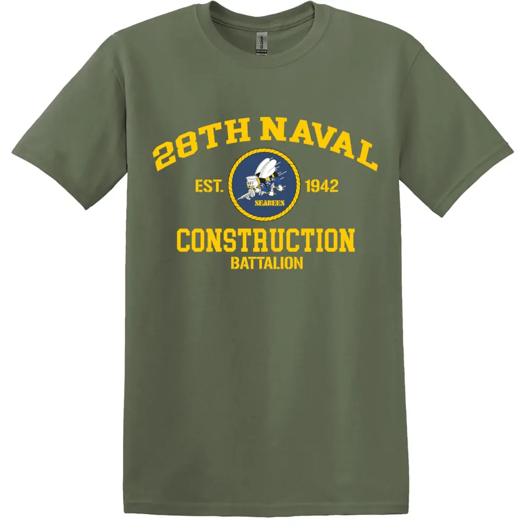28th Naval Construction Battalion (28th NCB) T-Shirt Tactically Acquired   
