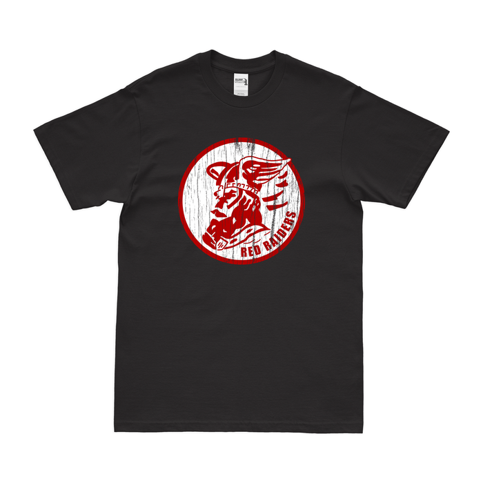 2nd Bombardment Squadron "Red Raiders" T-Shirt Tactically Acquired Black Distressed Small