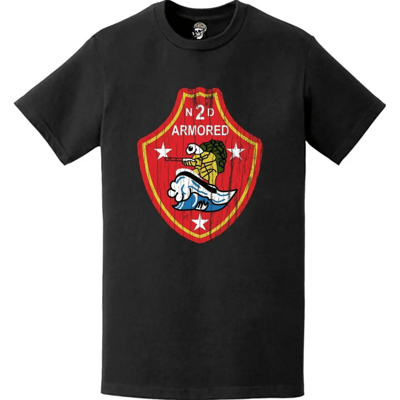 2nd Armored Amphibian Tractor Battalion WW2 Emblem Logo T-Shirt