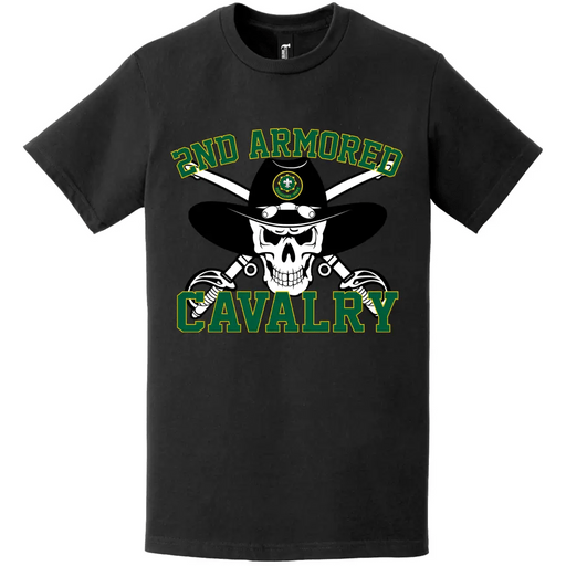 2nd Armored Cavalry Regiment (2nd ACR) Saber Skull T-Shirt Tactically Acquired   