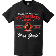 2nd Battalion, 24th Marines (2/24) 'Mad Ghosts' Since 1922 USMC Unit Legacy T-Shirt Tactically Acquired   