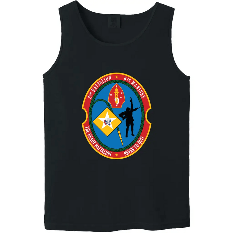 2nd Battalion, 6th Marines (2/6) Unit Logo Emblem Tank Top