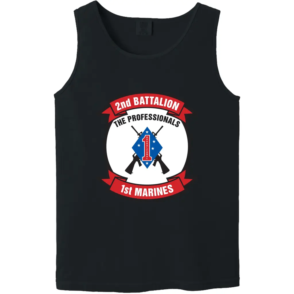 2nd Battalion, 1st Marines (2/1) Logo Emblem Tank Top Tactically Acquired   