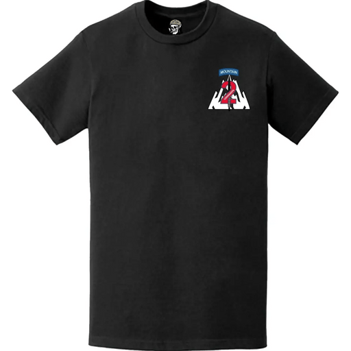 2nd BCT 10th Mountain Division 'Commandos' Logo Emblem Left Chest T-Shirt Tactically Acquired   