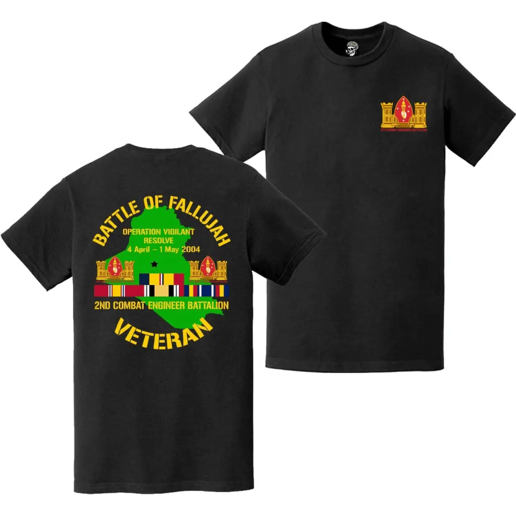 2nd CEB Operation Vigilant Resolve Veteran T-Shirt Tactically Acquired   